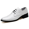 Man Formal Shoes Oxford Pointed Toe Men Dress Business Wedding Shoes gold silver