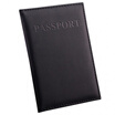 Brown Passport Passport Package Customized LOGO English PU Leather Passport The Retaining Clip