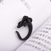 2018 Fashion Retro Cute Antique Animal Adjustable Open Ring Elephant Wrap 3D animal ring