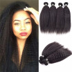 Amazing Star Kinky Straight Bundles Human Hair 4 Bundles Malaysian Virgin Hair Bundles Soft&Bouncy Loose Wave Hair Weave