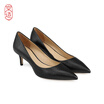 JINGZAO Heels for women Commuter pointed high heels Sheepskin black