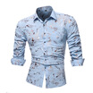 Mens Printed Long Sleeve Casual Shirt