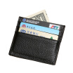 Fashion Mens Leather Certificate Holder Multi-card Bag Simple Coin Bags