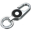 Jingdong supermarket JOBON Zhongbang key chain ring car key chain chain fiber leather stainless steel mother ring waist hanging JP-079C silver