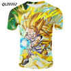 Multi-style Seven Dragon Ball Anime Print T-shirt Mens Fashion Short-sleeved Casual T-shirt Summer Cool Cotton T-shirt