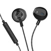 Lanston F9C headphones in-ear subwoofer universal boys&girls k song headphones music headphones Android Apple mobile phone universal earbuds tuning with wheat computer headset bright black