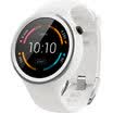 Motorola&39s new generation of Moto 360 Sport smart sports watch 45 mm silicone strap all-weather mixed backlit display with built-in GPS ice white