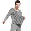 Antarctic people Qiu Qiu Qiu men&39s underwear fashion Shu skin cotton jacquard youth in the elderly thermal underwear sets N693D10041 possession of green - positive grid-XL