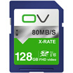 OV SD card 128G 80MBs memory card class10 high speed storage SDXC SLR digital camera car flash card blue OV SD card 128G 80MBs memory card class10 high speed storage SDXC SLR digital camera car flash card blue