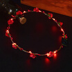 Wedding Xmas Party Women Girls LED Light Up Flower Headband Hair Wreath Garland
