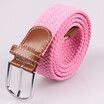 Men And Women Young Student Fashion Casual Weave Canvas Pin Buckle Belt