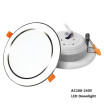 led downlight sunken light 25 3 33 4 5 6 inch wattac110v 220v recessed luminaire 9W 4inch White White Shell AC100-240V
