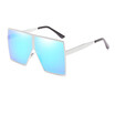 Fashion Oversize Metal Frame Women Square Sunglasses Brand Designer Fashion Men Mirror Coating Glasses