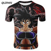 S-XXXXL New Mens Fashion Short-Sleeve T-Shirt Dragon Ball Anime Print T-Shirt Casual Slim Sport T-Shirt Mens Tights