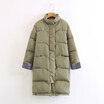 Winter new hooded large size parkas womens long cotton-padded coat