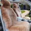 BOLISH car seat cushion winter car with high&low woolen cushions plush cushion single piece bean sand color