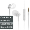 ErgoFit In-Ear Earbud Headphones Crystal Clear Sound Ergonomic Comfort-Fit wired mobile Earphones