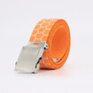 Male And Female Teenager Fashion And Leisure Scrolling Buckle Stripe Canvas Belt