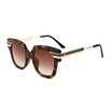 SHAUNA Mixed Colors Metal Legs Women Sunglasses Retro Men Gradient Sun Glasses UV400