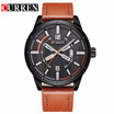 Curren luxury brand quartz watch Casual Fashion Leather watches reloj masculino men watch free shipping Sports Watches 8211