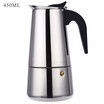 6 Cups 100ML 200ML 300ML 450ML Stainless Steel Mocha Espresso Latte Percolator Stove Coffee Maker Pot