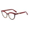 SHAUNA Fashion Mixed Colors Frame Women Cat Eye Glasses Frame Ladies Anti-Blue Rays Optical Eyeglasses Frames UV400