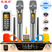 COK W-901 upgrade version U segment Bluetooth wireless microphone wireless microphone one for two home ktv sound singing karaoke conference speech outdoor stage mobile phone TV karaoke