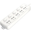Korean electric KEG new national standard socket plug strip board wiring board home security tow board HD-ZS-05K5-A 5 plug full length 3 m independent switch 10A2500W