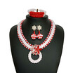 Handmade African Wedding Beads Jewelry Set For Women Mix Color Indian Bridal Statement Necklace Nnigerian Costume Jewelry Set