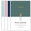 Guangbo GuangBo 4 Pack 40 B5 Stationery Notebook Soft Copy Cart Line Cat FB60118