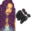 7A Malaysian Virgin Hair Loose Wave 3 Bundle Deal Human Hair Loose Curly Malaysian Hair Bundles