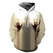 QYDM-314 Mens Hoodie 3D Printed Women Pullover Sweater