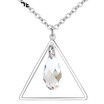 Teardrop Pendant Necklace Original Crystal from Austrian Elements For Women Fashion Triangle Accessories Best Gifts Joyas 25400