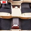 3M wire circle half surrounded by car mats BMW X1 mats elegant series black