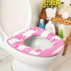 Sheng silk is still paste the plastic floor of the bottom of the toilet pad sets of toilet ring maple pink