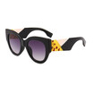 SHAUNA Fashion Mixed Color Leg Women Cat Eye Sunglasses Retro Men Gradient Lens Shades UV400