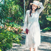 INMAN lace dress ivory white L 1861101055