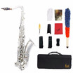 Sports & Entertainment Brass Bb Tenor Saxophone Sax Carved Pattern Pearl White Shell Buttons Wind Instrument with Case Gloves Clea