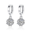 Fashion Shiny CZ Crystal Square Drop Earrings for Women Valentines Day Gift Wholesale Jewelry Cheap Accessories J89