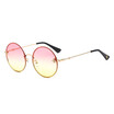 SHAUNA Little Bee Decoration Popular Women Round Gradient Sunglasses UV400