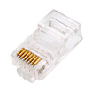 SANTO 9990 Super five unshielded 1U gold-plated RJ45 network crystal head 8P8C Gigabit computer cable Cat5e class connector strong transmission