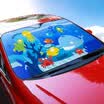 Digaron cartoon car sunshade front bumper car use sunscreen insulation sun visor car sun shade curtain 13065CM for cars