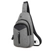 ZHANAO new mens chest bag Oxford cloth splash-proof headphone hole large capacity shoulder bag