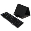 BOW folding Bluetooth keyboard win8 Andrews Tablet PC Apple Samsung millet phone universal leather version of the black