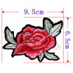 1 Pc Brand Flower Patches Big Stickers Embroidery 3D Red Rose Applique Motif Applique Garment Women DIY Clothes Wedding Patch