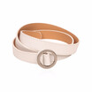 Women Trendy Round Buckle Fine Concise Fashion And Leisure Canvas Belt
