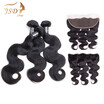JSDshine Malaysian Virgin Hair Bundles with Closure Body Wave Hair Bundles with Closure Human Hair with Closure Free Part