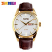 SKMEI quartz watch fashionable Casual lady calendar watch alloy Dial 30 m Waterproof luxury watch 9073 Relogio Feminino