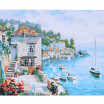 Frameless DIY Digital Oil Painting 16 20 Harbour View Hand Painted Cotton Canvas Paint By Number Kit Home Office Wall Art Pain