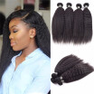 Amazing Star Brazilian Virgin Hair 4 Bundles Kinky Straight Unprocessed Human Hair Extensions Fast Shipping Shedding Free